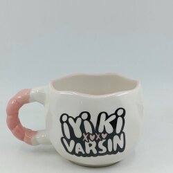 İYİ Kİ VARSIN XOXO-NİVA KUPA - PEMBE SAP PEMBE TURNET - 