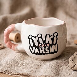 İYİ Kİ VARSIN XOXO-NİVA KUPA - PEMBE SAP PEMBE TURNET - 