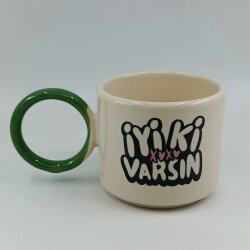 İYİ Kİ VARSIN XOXO-O KUPA - YEŞİL SAP - 