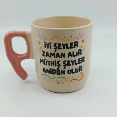 İYİ ŞEYLER ZAMAN ALIR-NONA KUPA - PEMBE SAP - 1