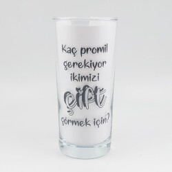 KAÇ PROMİL GEREKİYOR-RAKI BARDAĞI - ŞEFFAF - 