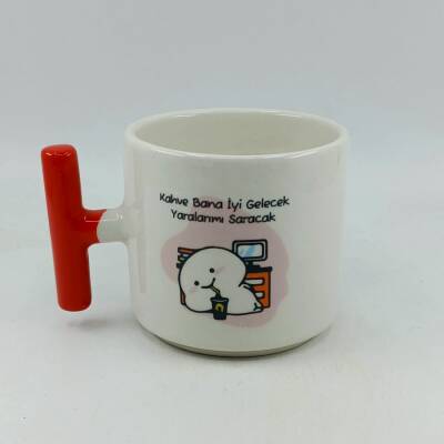 KAHVE BANA İYİ GELECEK - T KUPA - TURUNCU SAP - 1