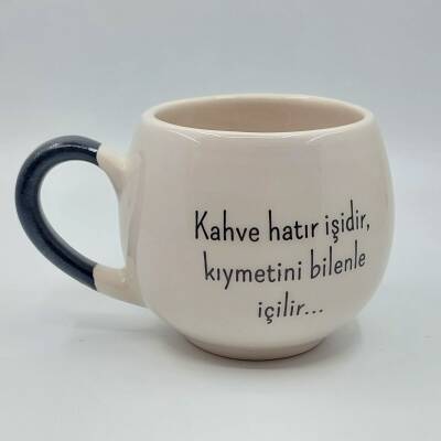 KAHVE HATIR İŞİDİR - BALON KUPA - SİYAH SAP - 1