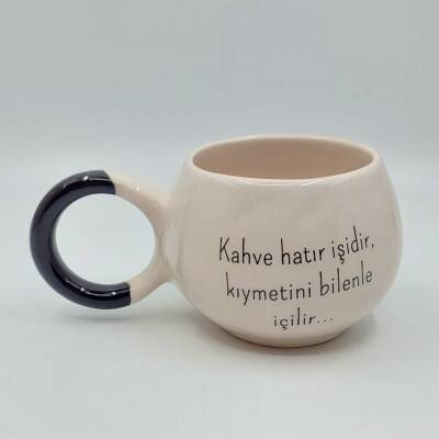 KAHVE HATIR İŞİDİR - BALONCUK KUPA - SİYAH SAP - 1