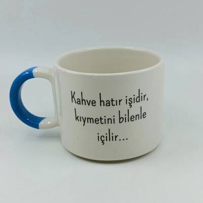 KAHVE HATIR İŞİDİR - D KUPA - AÇIK MAVİ SAP - 1