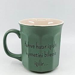 KAHVE HATIR İŞİDİR-PETEK KUPA - RENKLİ - 