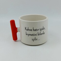 KAHVE HATIR İŞİDİR - T KUPA - TURUNCU SAP - 