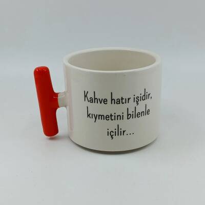 KAHVE HATIR İŞİDİR - T KUPA - TURUNCU SAP - 1