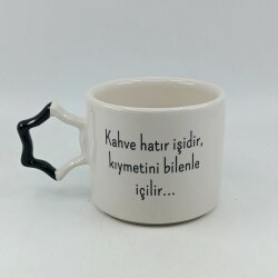 KAHVE HATIR İŞİDİR-YILDIZ KUPA - SİYAH SAP - 