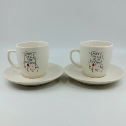 KAHVE İÇ DİK DUR-İKİLİ TÜRK KAHVESİ FİNCANI - TRANSPARAN - 