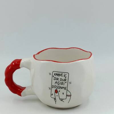 KAHVE İÇ DİK DUR-NİVA KUPA - KIRMIZI SAP KIRMIZI TURNET - 1
