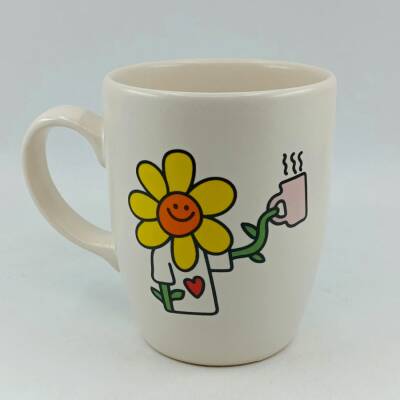 KAHVE TUTAN ÇİÇEK-OVAL KUPA - TRANSPARAN SAP - 1