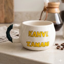 KAHVE ZAMANI-TONTİK KUPA - YEŞİL SAP - 