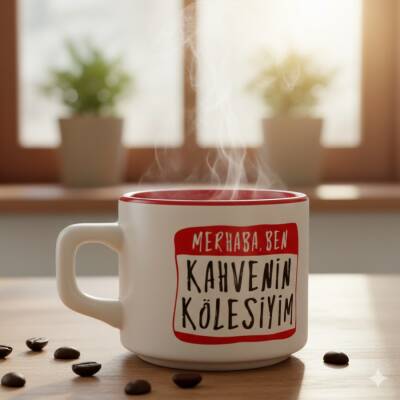 KAHVENİN KÖLESİYİM-VENUS KUPA - KIRMIZI İÇ - 1