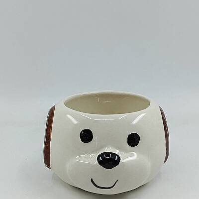 KAHVERENGİ KULAK KÖPEKÇİK - 3D-3D KÖPEK KUPA - 3D - 1