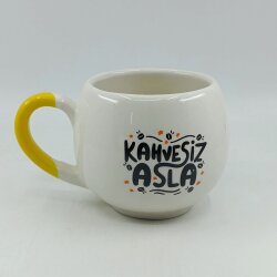 KAHVESİZ ASLA-BALON KUPA - SARI SAP - 