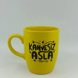 KAHVESİZ ASLA-OVAL KUPA - SARI SAP SARI GÖVDE SARI İÇ - 
