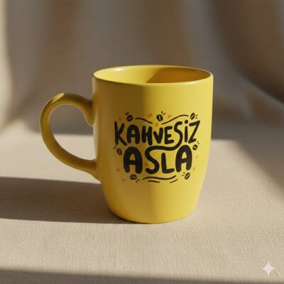 KAHVESİZ ASLA-OVAL KUPA - SARI SAP SARI GÖVDE SARI İÇ - 1