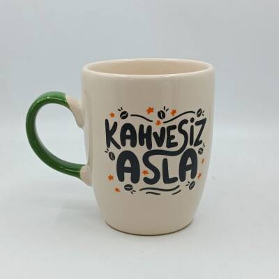 KAHVESİZ ASLA-OVAL KUPA - YEŞİL SAP - 1