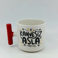 KAHVESİZ ASLA-T KUPA - KIRMIZI SAP - 