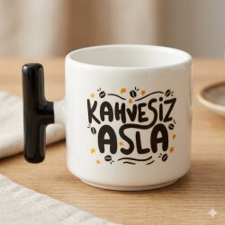 KAHVESİZ ASLA-T KUPA - SİYAH SAP - 