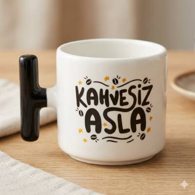 KAHVESİZ ASLA-T KUPA - SİYAH SAP - 1