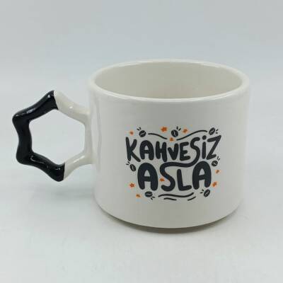 KAHVESİZ ASLA-YILDIZ KUPA - SİYAH SAP - 1
