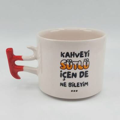 KAHVEYİ SÜTLÜ İÇEN DE NE - Pİ KUPA - KIRMIZI SAP - 2