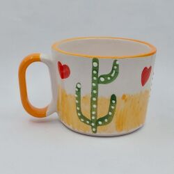 KAKTÜS KALP - 3D-ARYA ÇAY FİNCANI - 3D - 