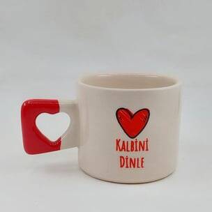 KALBİNİ DİNLE - KALP KUPA - KIRMIZI SAP - 1