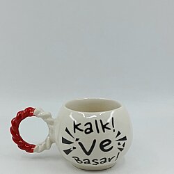 KALK VE BAŞAR-BALONCUK KUPA - KIRMIZI SAP - 