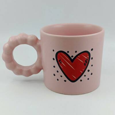 KALP BENEKLİ-PRENSES KUPA - PEMBE GÖVDE PEMBE SAP - 1