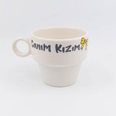 KALP CANIM ANNEM & CANIM KIZIM KURDELE-İKİLİ ESPRESSO BARDAĞI - TRANSPARAN - 2