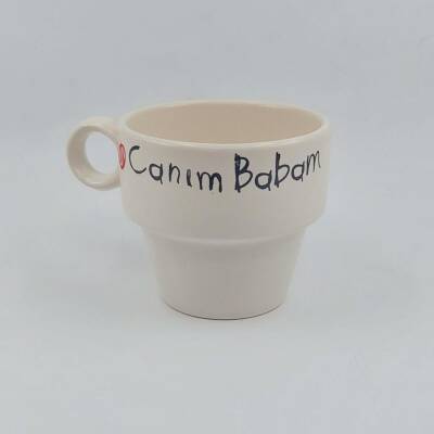 KALP CANIM ANNEM & KALP CANIM BABAM-İKİLİ ESPRESSO BARDAĞI - TRANSPARAN - 2