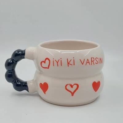 KALP İYİ Kİ VARSIN & KALP-HARMONİ KUPA - SİYAH SAP - 1