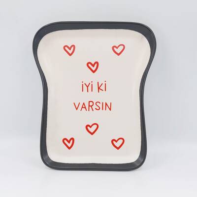 KALP İYİ Kİ VARSIN & KALP-NOVA TOST TABAĞI - TRANSPARAN GÖVDE - 1