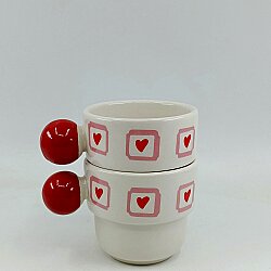 KALP KUTUCUK-İKİLİ PUNTO ESPRESSO - KIRMIZI SAP - 