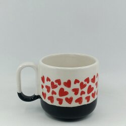 KALP SARMAL-ARYA ÇAY FİNCANI - SİYAH ALT - 