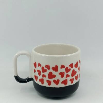 KALP SARMAL-ARYA ÇAY FİNCANI - SİYAH ALT - 1