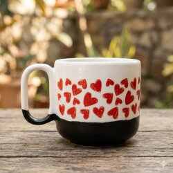 KALP SARMAL-ARYA ÇAY FİNCANI - SİYAH ALT - 