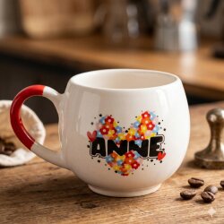 KALPLER ÇİÇEKLER ANNE-BALON KUPA - SİYAH SAP - 