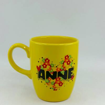 KALPLER ÇİÇEKLER ANNE-OVAL KUPA - SARI SAP SARI GÖVDE SARI İÇ - 1