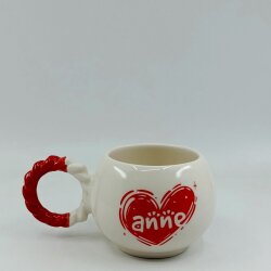 KALPLİ ANNE-BALONCUK KUPA - KIRMIZI SAP - 