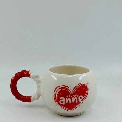 KALPLİ ANNE-BALONCUK KUPA - KIRMIZI SAP - 1