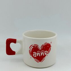 KALPLİ ANNE-KALP KUPA - KIRMIZI SAP - 