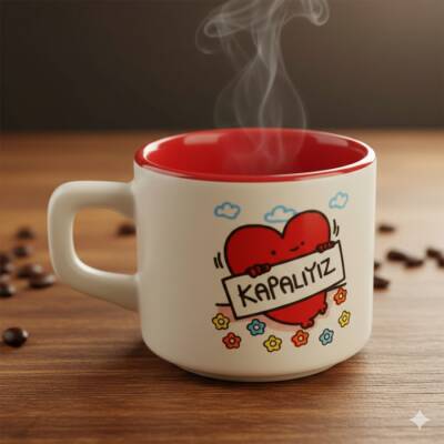 KAPALIYIZ-VENUS KUPA - KIRMIZI İÇ - 1