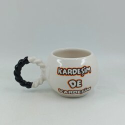 KARDEŞİM DE KARDEŞİM - BALONCUK KUPA - SİYAH SAP - 