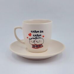 KARIM DA KARIM-KLASİK TÜRK KAHVESİ FİNCANI - TRANSPARAN - 