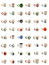 KARIŞIK-3D KABARTMA KUPA - 105Lİ - 