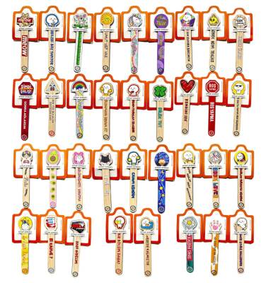 KARIŞIK-AHŞAP KİTAP AYRACI - 70Lİ - 1